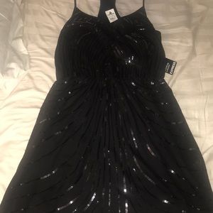Express Dresses - Express Black Deco Sequin Embellished Dress Express Dresses - Express Black Deco Sequin Embellished Dress